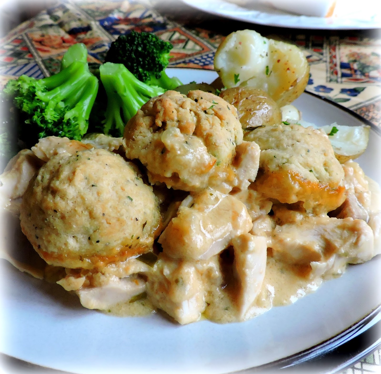 Dijon Chicken & Dumpling Casserole | The English Kitchen