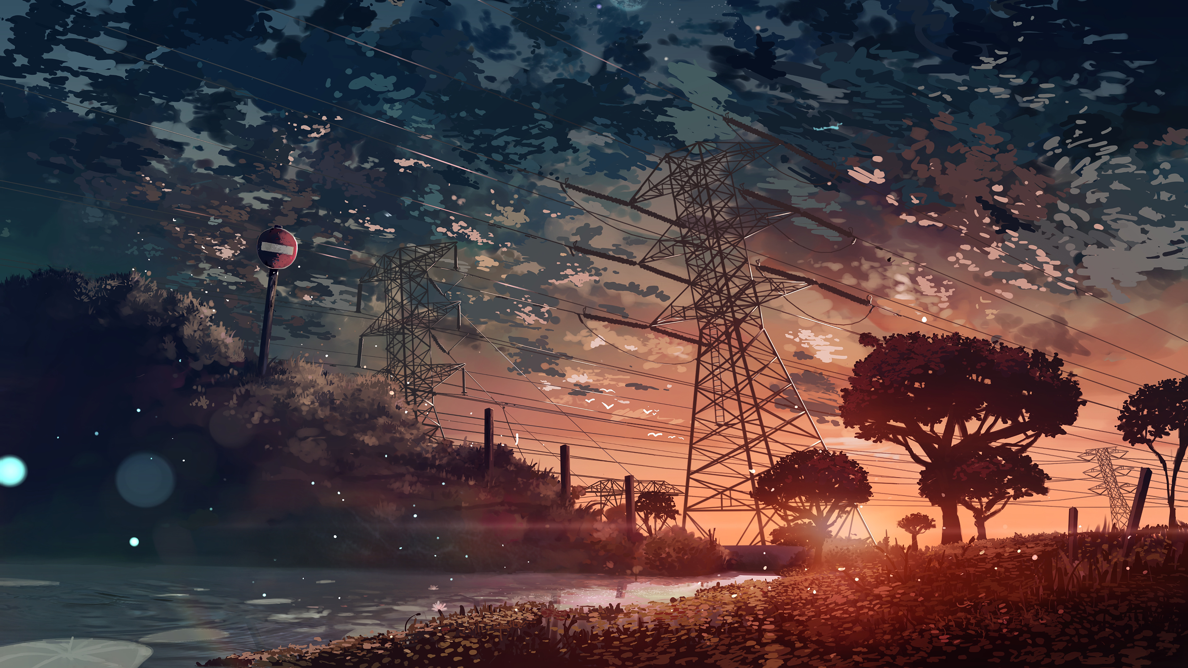 Anime, Scenery, Sunset, 4K, #112 Wallpaper