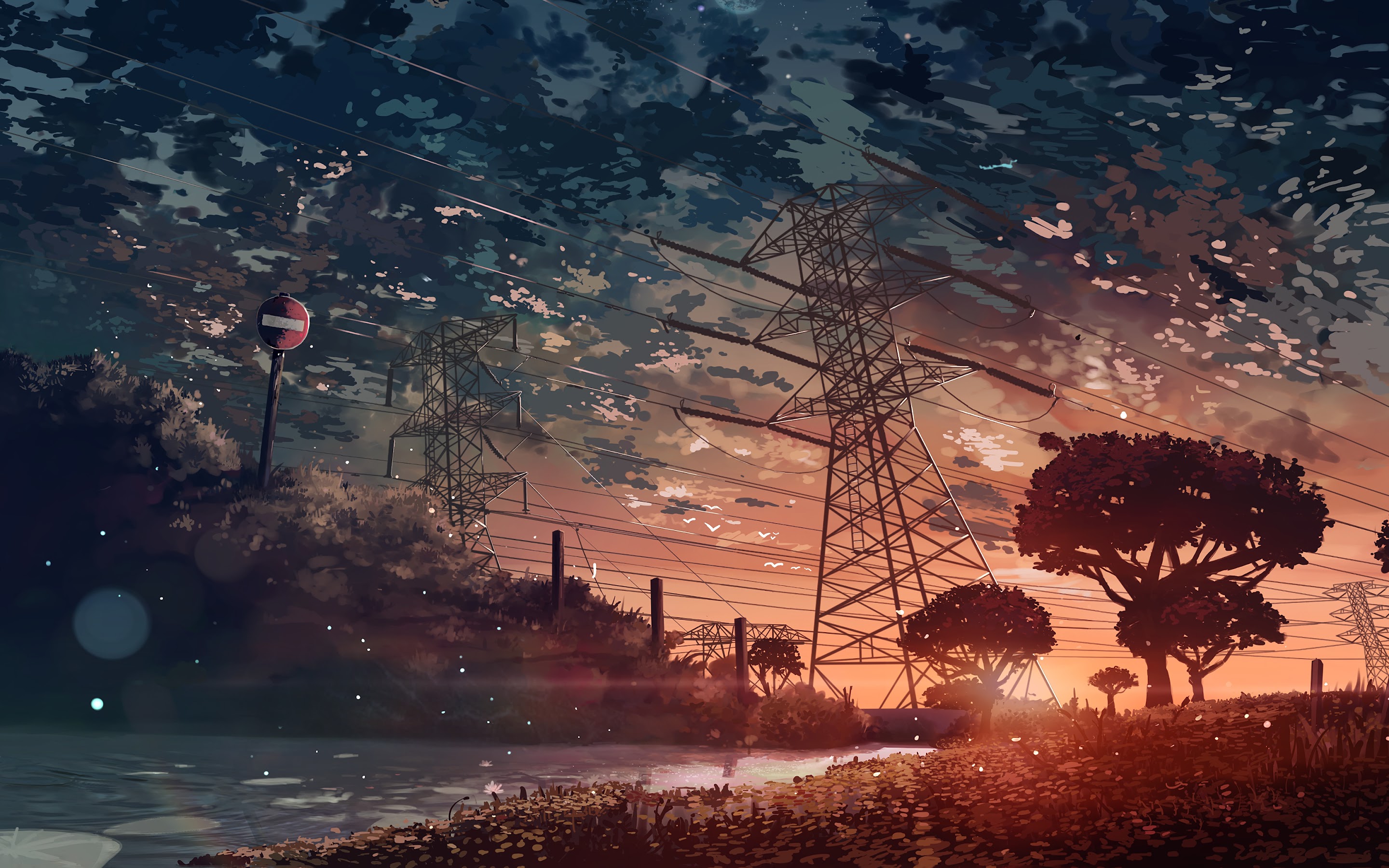 Anime Boy Sunset Train Station Scenic Clouds for MacBook Pro 15 inch  MacBook Air 13 inch HD wallpaper  Pxfuel