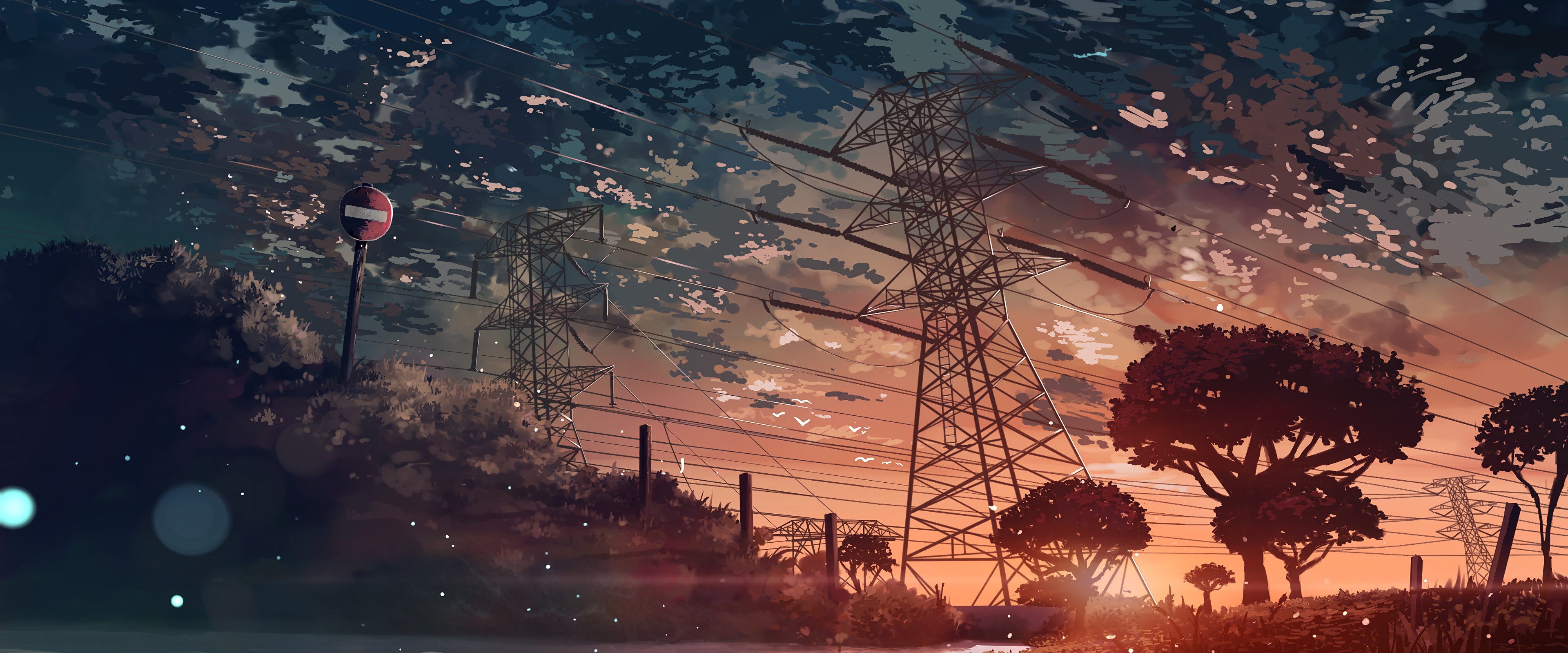 Awesome Anime Sunset Wallpaper 4K Images