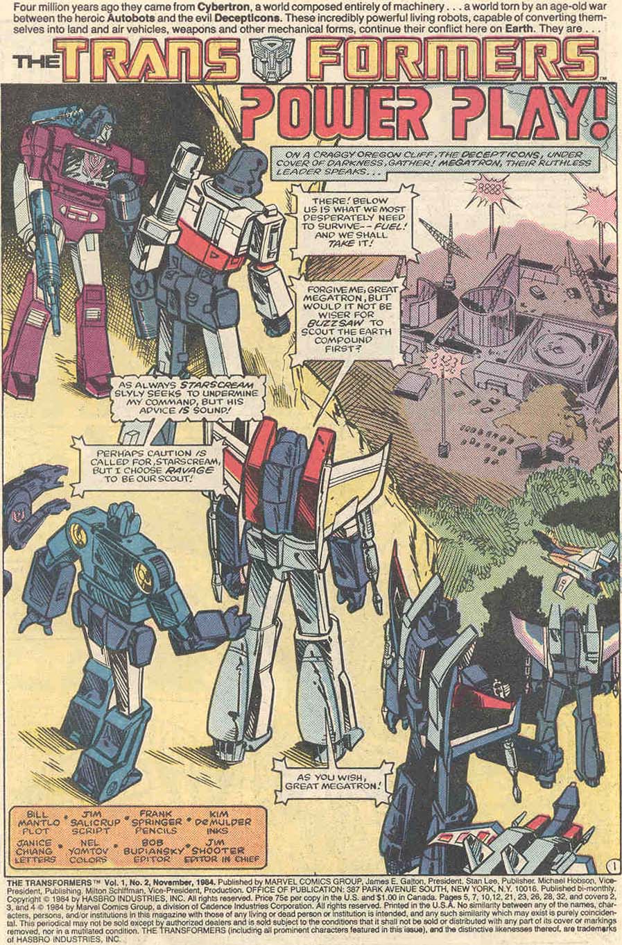 The Transformers (1984) issue 2 - Page 2