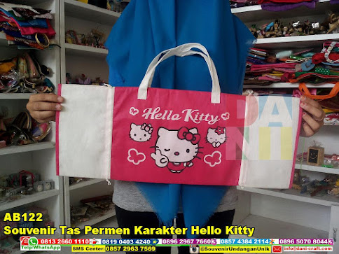 souvenir tas permen karakter hello kitty grosir