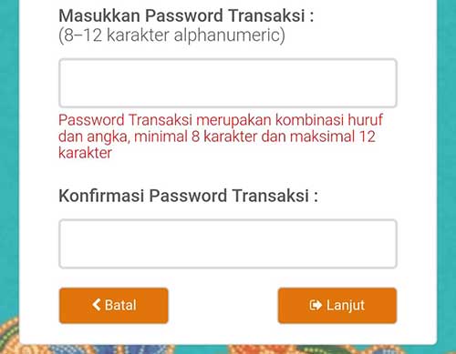 Buat MPIN & Password