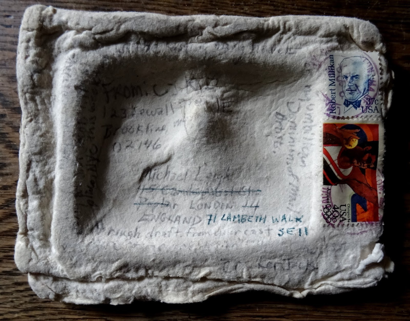 A.1. Mail Art Archive Cracker Jack Kid Postcard