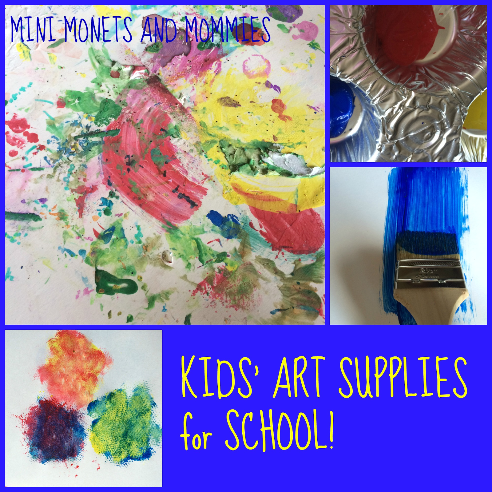 Mini Monets and Mommies: Back to School Art Supplies for Kids