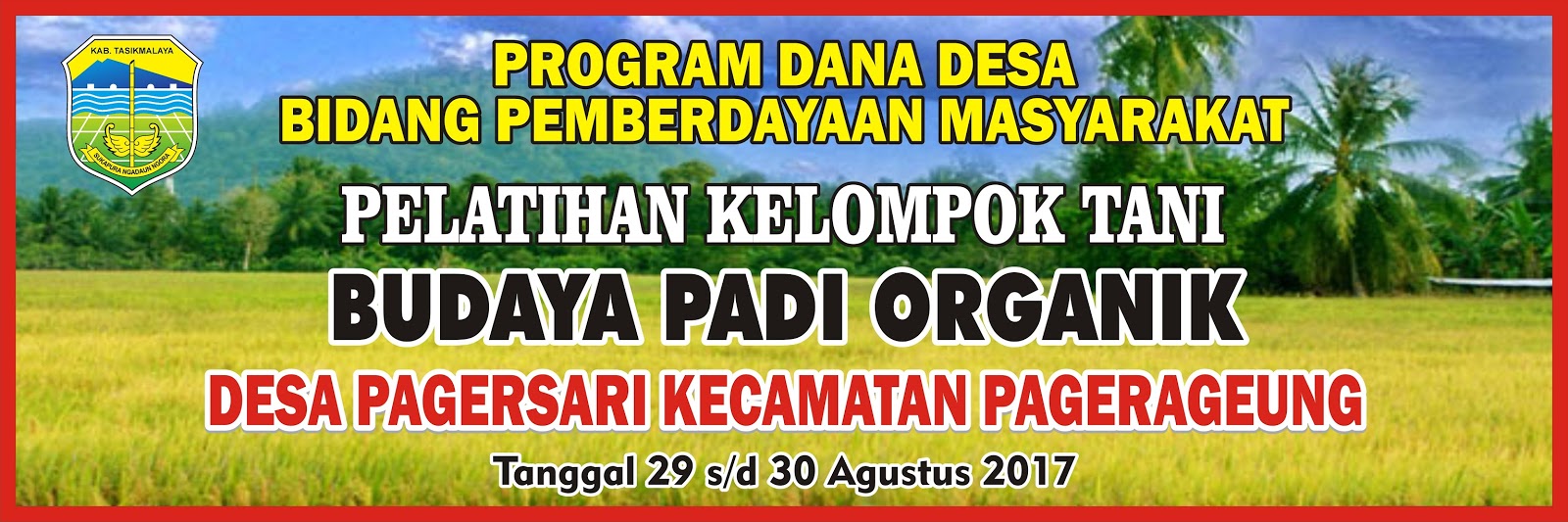 Kumpulan Contoh Spanduk Kegiatan Pelatihan Format CDR - KARYAKU