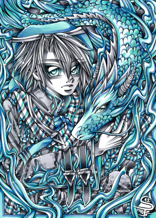 06-Dragon-Year-Sandra-Filipova-DarkSena-Manga-Black-and-White-and-Colour-Detailed-Drawings-www-designstack-co