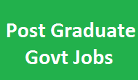 Latest Post Graduate Jobs Latest Post Graduate Jobs