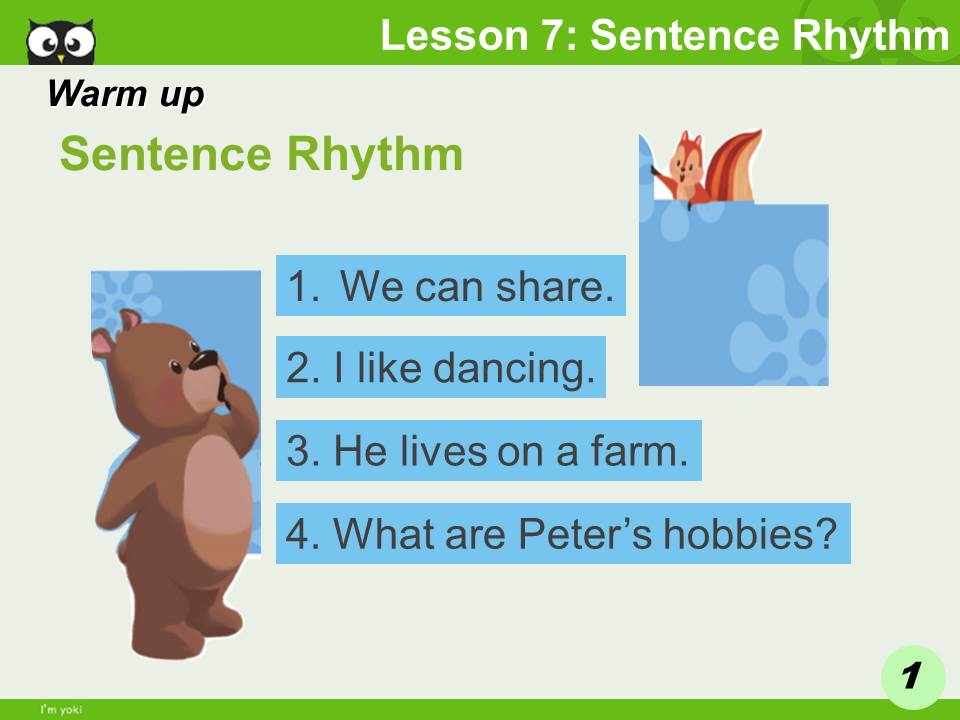 YOKITALK Unit 4_Lesson 7 Sentence Rhythm