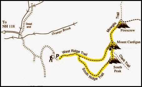 Mt Cardigan Trail Map 1Happyhiker: My First Hike To Mt. Cardigan (New Hampshire)