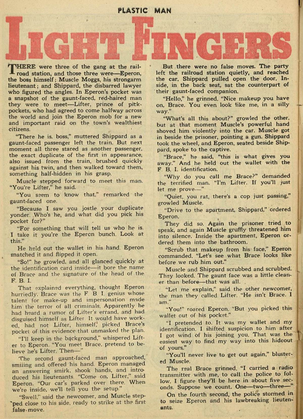 Read online Plastic Man (1943) comic -  Issue #56 - 32