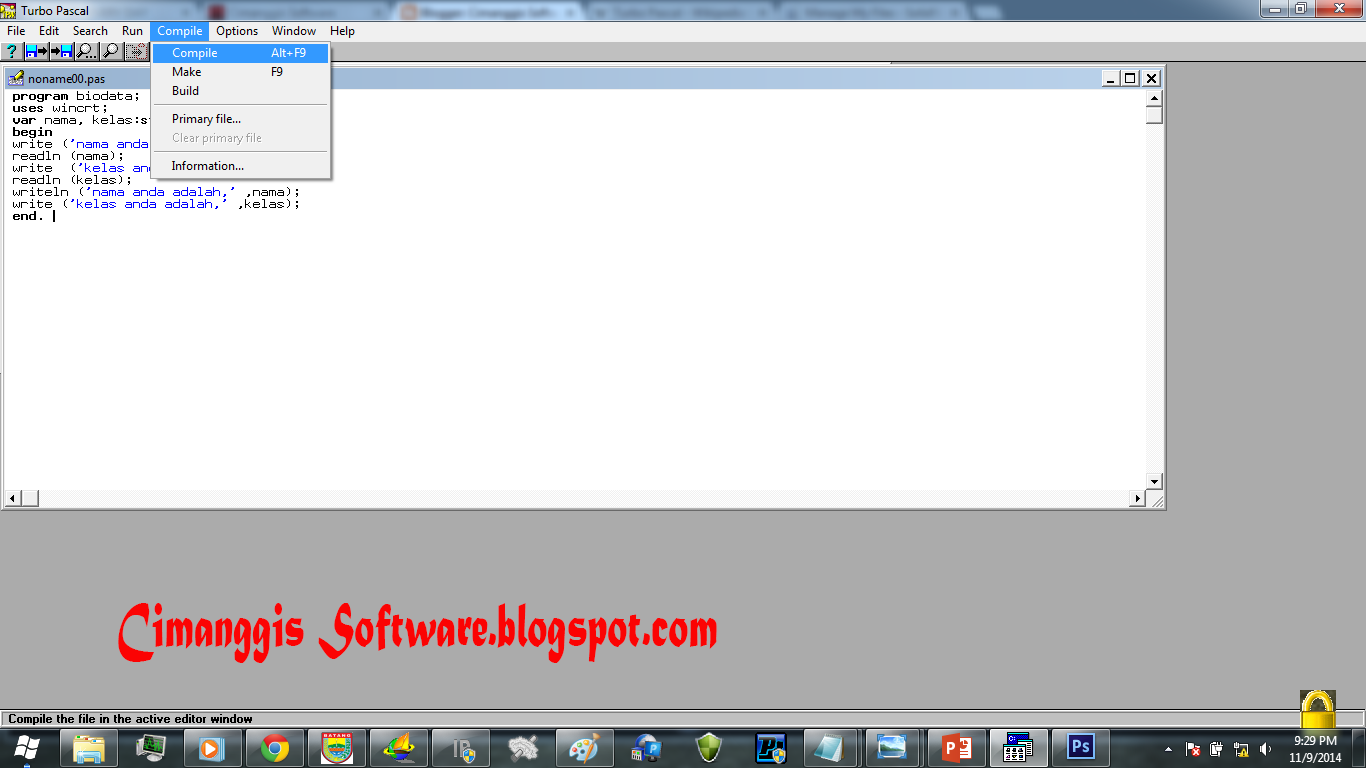 Contoh Program Case Of Dalam Turbo Pascal Methodolase S Blog