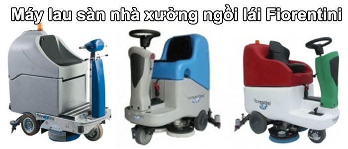 máy lau sàn nhà xưởng ngồi lái Fiorentini