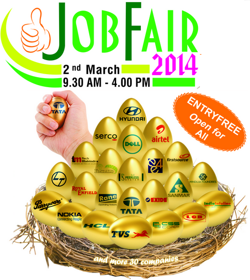 Job Fair walkin 2014 - Infosys,Wipro,L&T,Dell,Airtel,HCL & Many Hiring freshers 