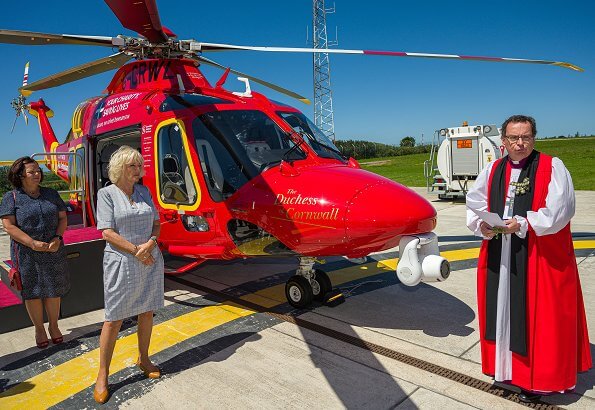 The Duke and Duchess of Cornwall visited Tintagel Castle. The Duchess visited the Cornwall Air Ambulance base in Newquay