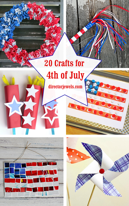 20 Crafts for the 4th of July - Independence Day DIYs | directorjewels.com