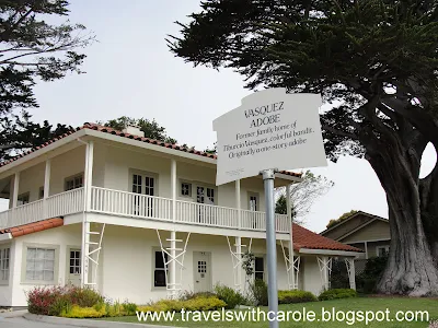 exterior of Vasquez Adobe in Monterey, California