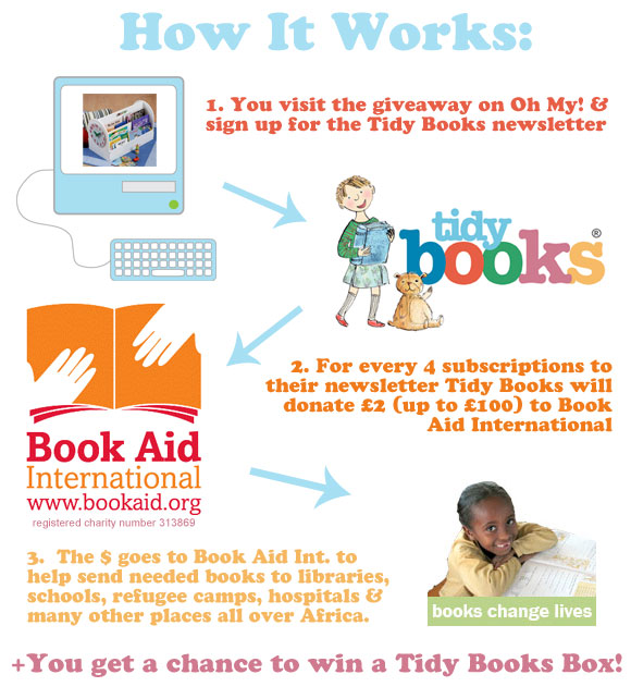 Natural Kids Saturday Giveaway Tidy Books & Book Aid