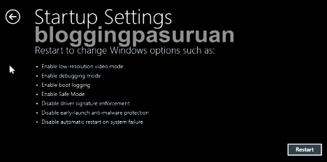 Cara System Restore Windows 8 / 8.1 dari Safe Mode