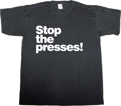 newspaper news publisher obsolete vintage t-shirt ephemeral-t-shirts