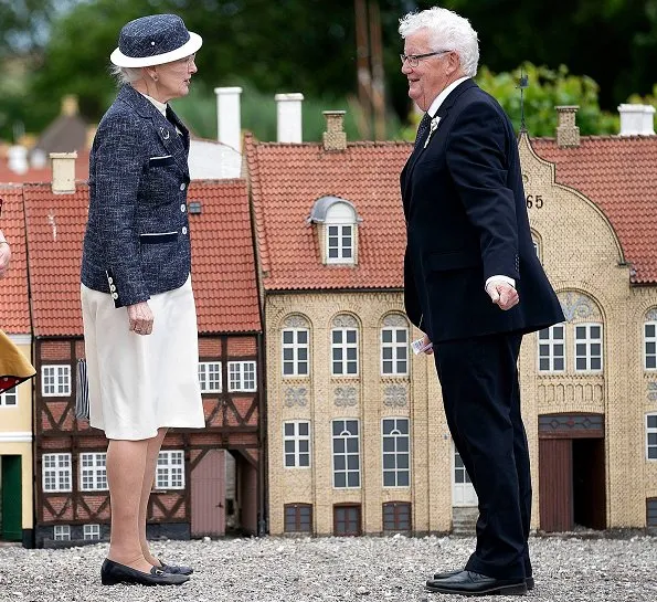 Queen Margrethe visited Borup School, Koege Mini-Town and Rehabilitation Center in Koege. Royal yacht Dannebrog