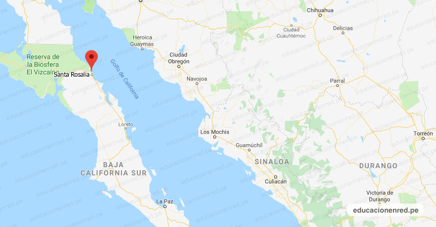 Temblor en México de Magnitud 4.3 (Hoy Miércoles 22 Enero 2020) Sismo - Epicentro - Santa Rosalía - Baja California Sur - B.C.S. - SSN - www.ssn.unam.mx