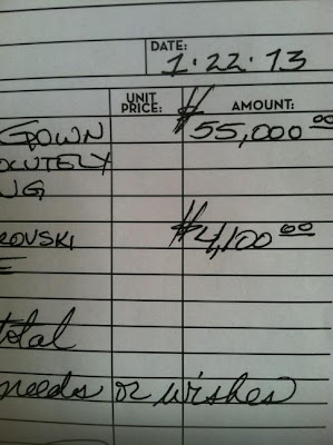 receipt of a dress that was to be featured in Cher's 'Woman's World' music video