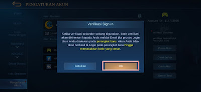 How To Enable And Disable Second Verification For New Devices In Mobile Legends 3