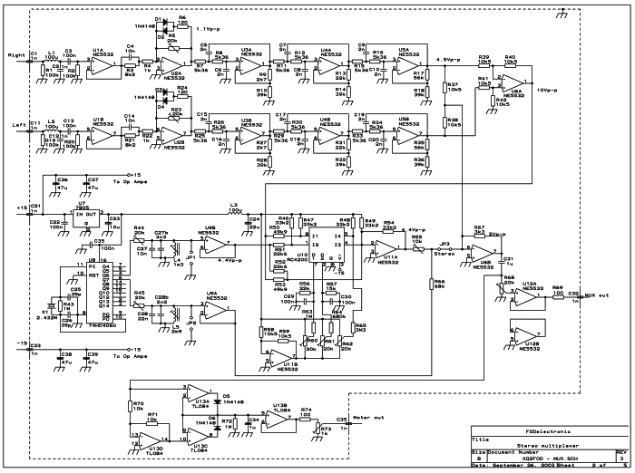 80W Broadcast FM Stereo Transmitter |simple schematic diagram