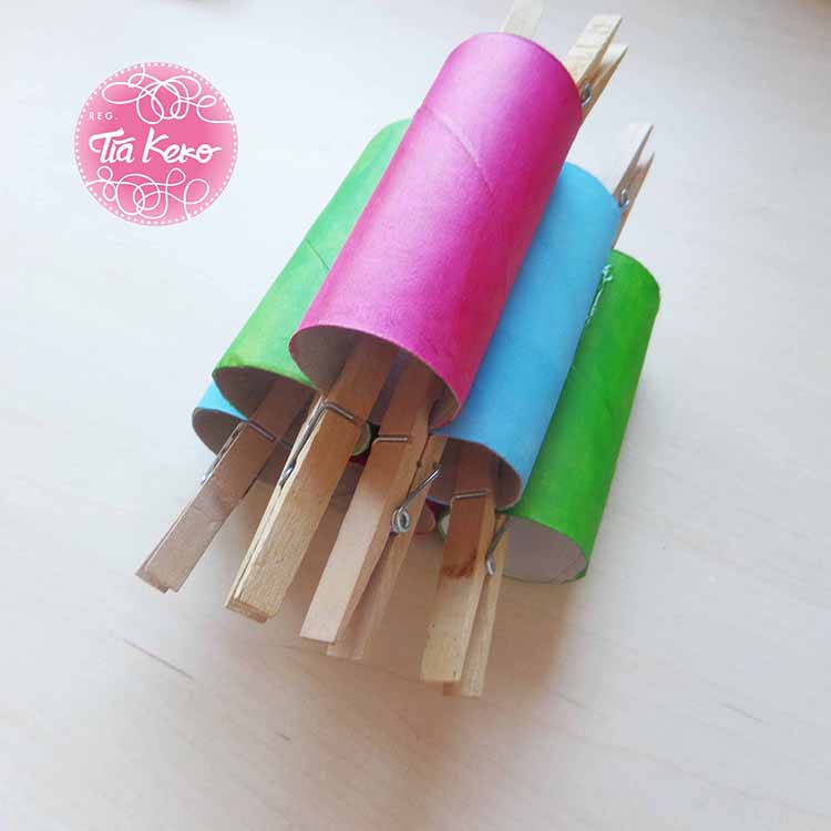 Tía Keko manualidades niños rollos higienicos