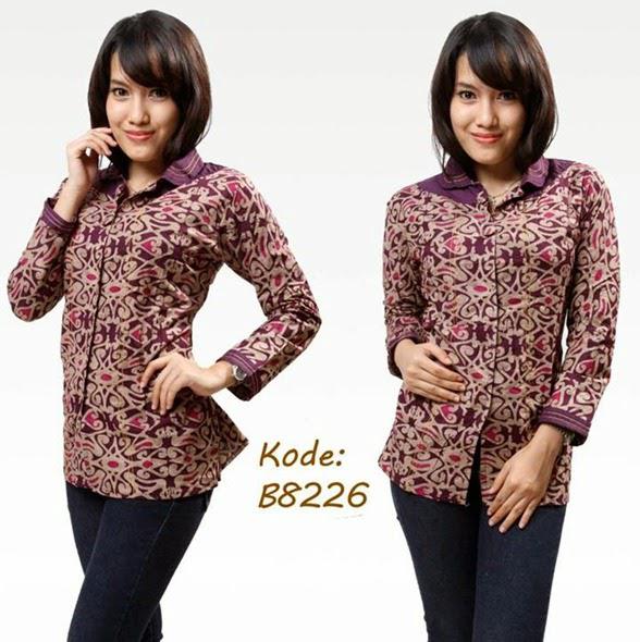 12 Model  Baju Batik  Kantor Wanita  Modern  Terbaik 1000 