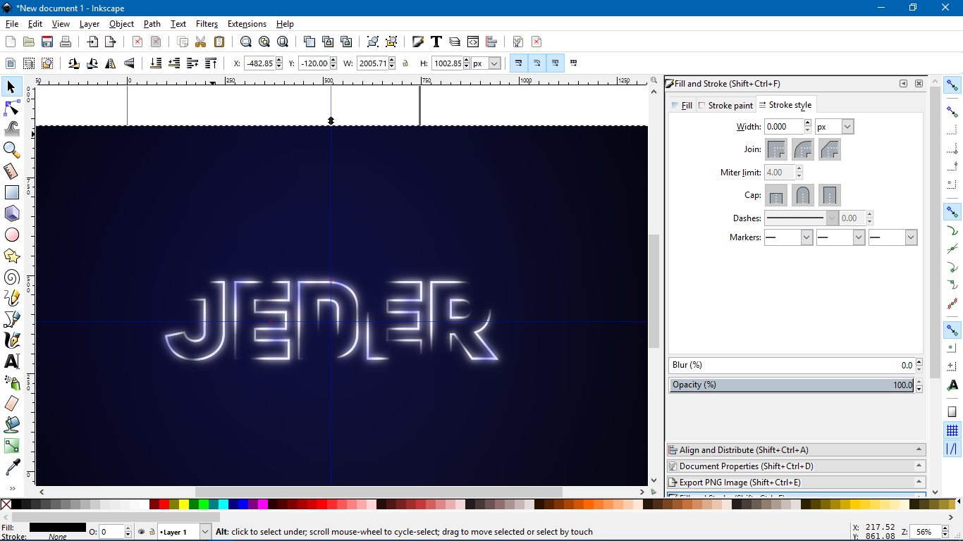 inkscape text effects