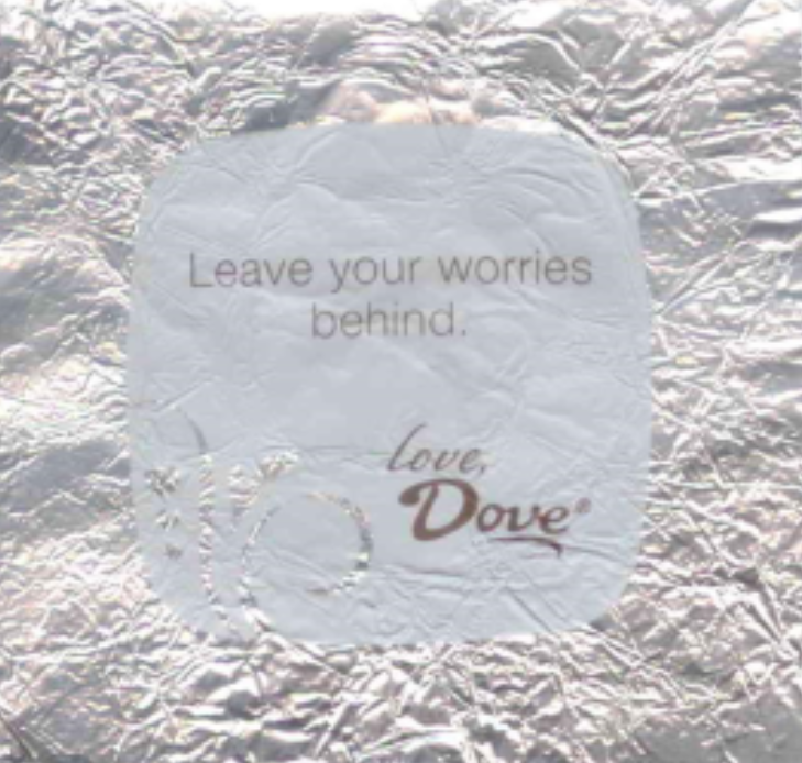 Parachutes Landing What Dove Chocolate Fortunes Really Mean