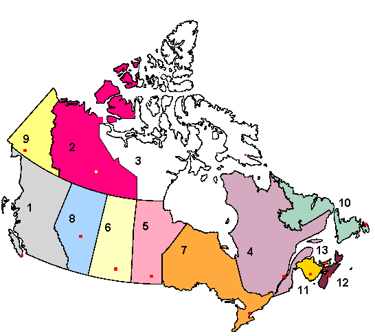 Canada Map with Cities
