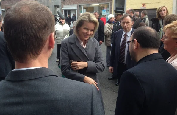 King Philippe and Queen Mathilde of Belgium visited the charity organization “Resto du Coeur” in Charleroi 