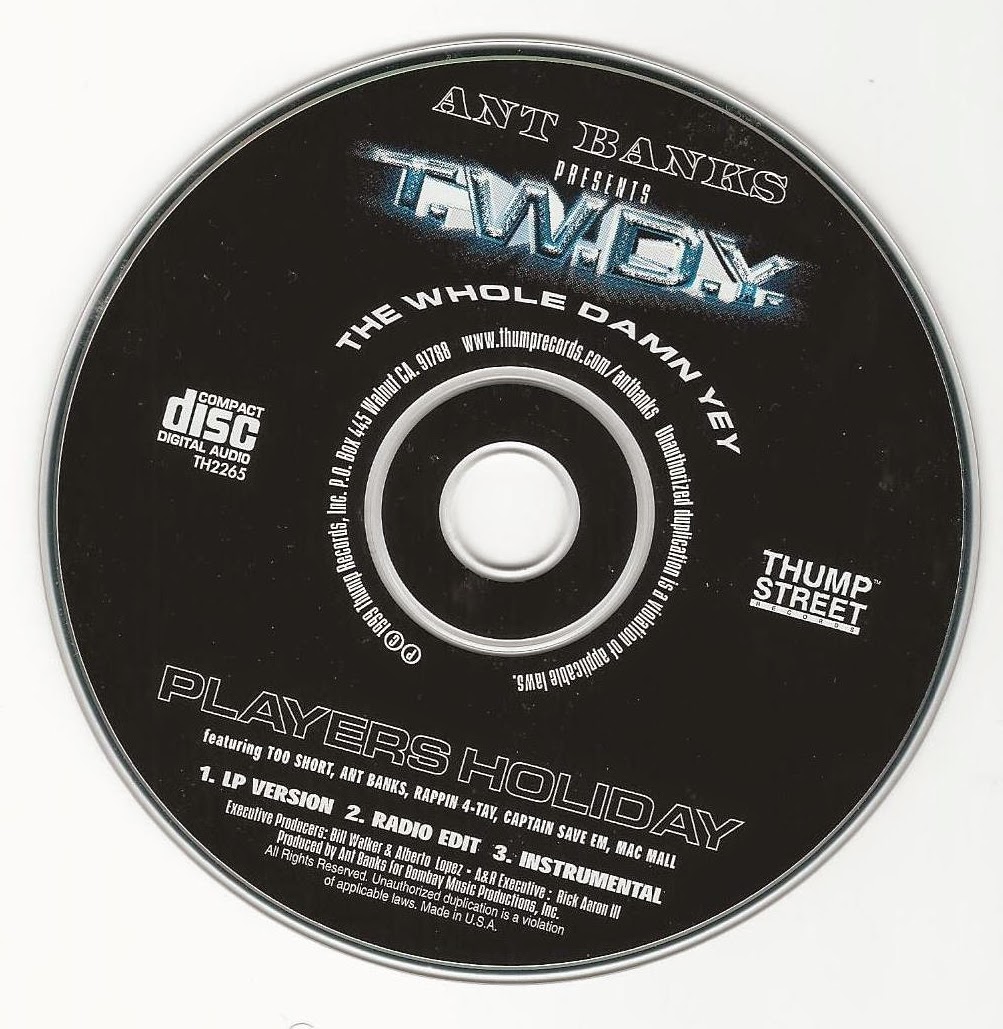 BabyBubba's Stash: Ant Banks Presents T.W.D.Y. ‎– Players Holiday
