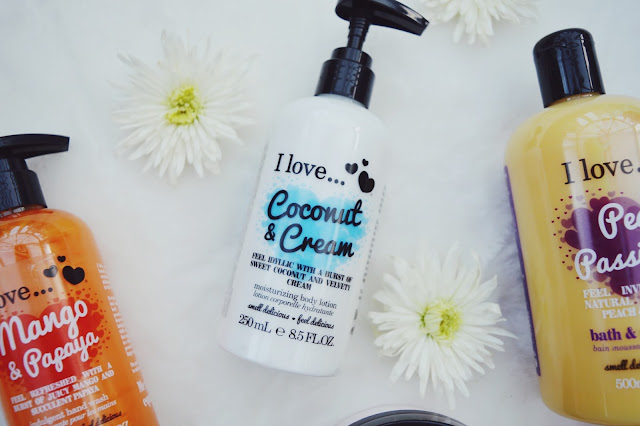 I Love... Coconut & Cream body lotion review, I Love... skincare review, beauty blog, FashionFake