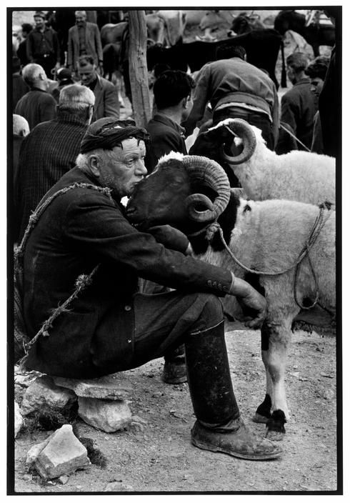 40 Amazing Historical Pictures - Crete. 1967. Shepherd at market.”A Greek Portfolio”