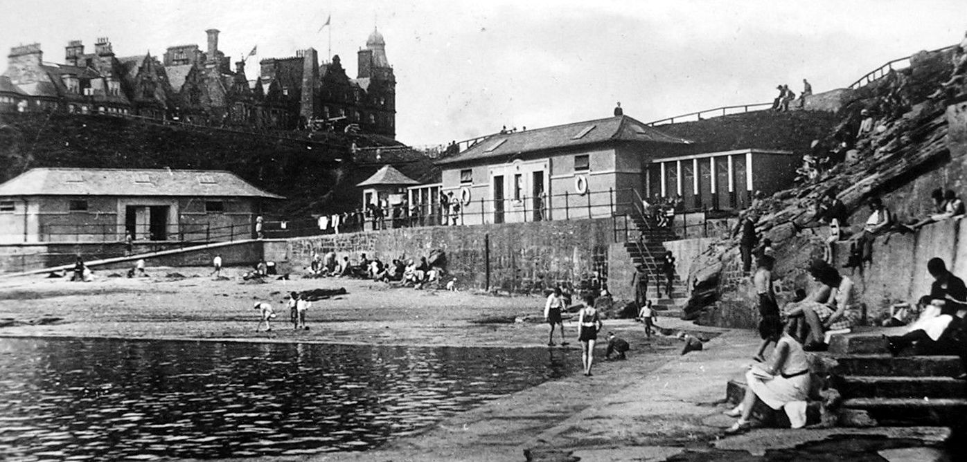 Tour Scotland Old Photograph Step Rock Bathing Pool St Andrews Fife