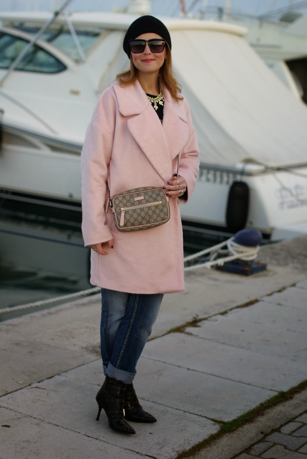 Pink Voile Overlay Oversized  Jacket main image 0