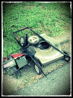 broken lawn mower