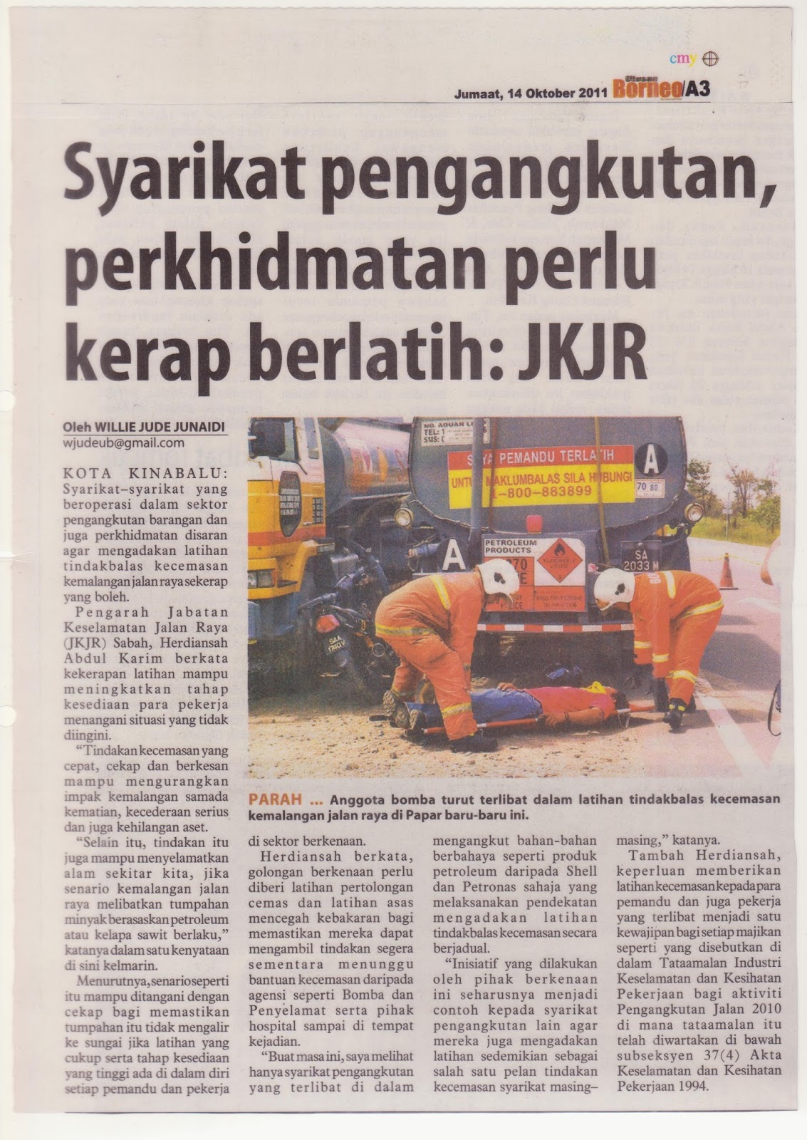 Jabatan Keselamatan Jalan Raya Sabah Keratan Akhbar dan Isu Terkini