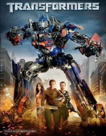 Poster Of Transformers 2007 Hindi Dual Audio 600MB BluRay 720p HEVC Free Download Watch Online downloadhub.in