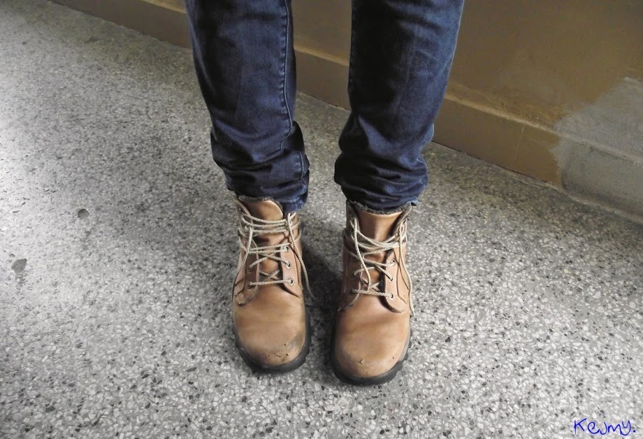 Big Black Boots Long Brown Hair The World By Kejmy