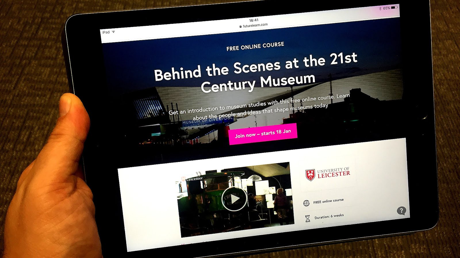 Online Museum Studies Trip to Museum