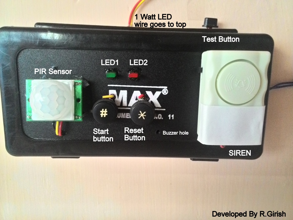 Home security circuit project Home security circuit project