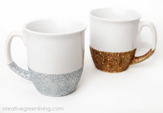 How to make glitter coffee mugs
