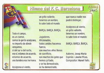 himno del barcelona