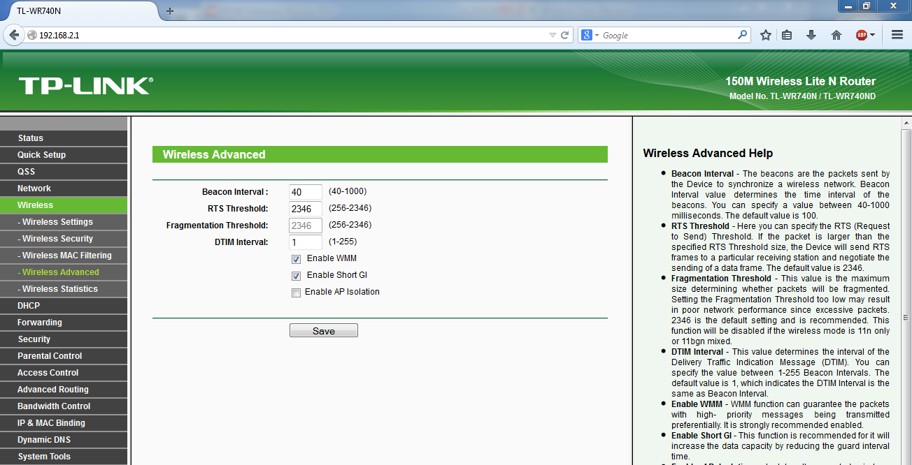 Vaibhav: Best settings for WiFi Router for Improved Performance - Advanced Wifi Router Configuration