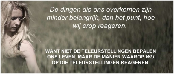 Spiegelgedachte Omgaan Met Teleurstellingen